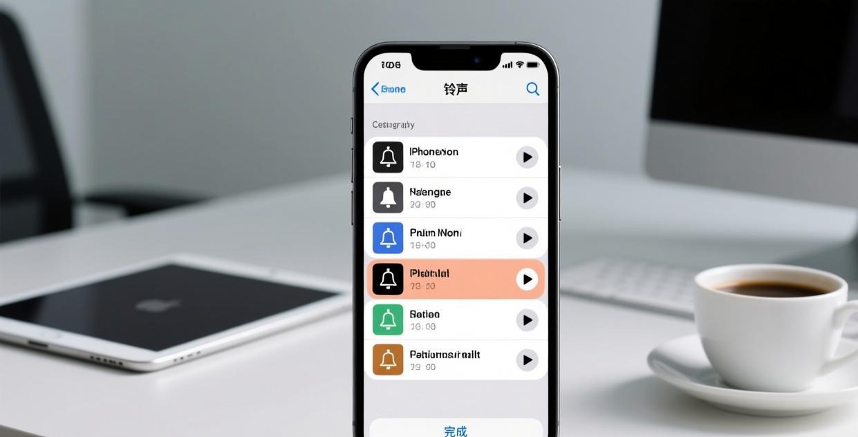 iPhone自定义铃声选择列表